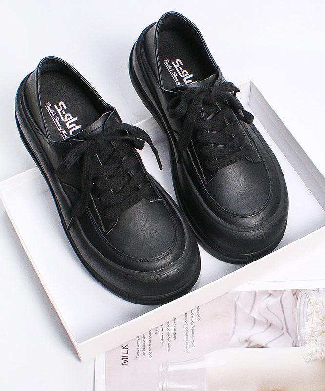 White Flat Shoes Faux Leather Cross Strap Flat Feet Shoes
