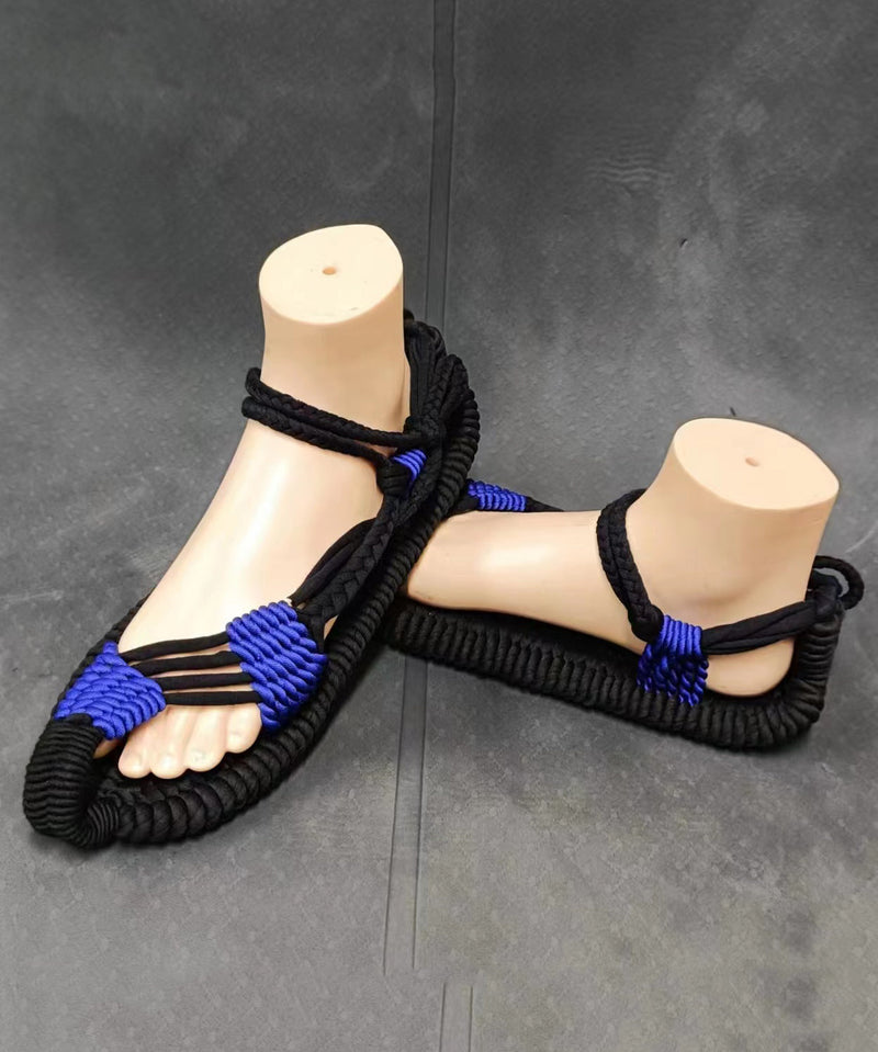 Handmade Knit Fabric Hollow Out Walking Sandals
