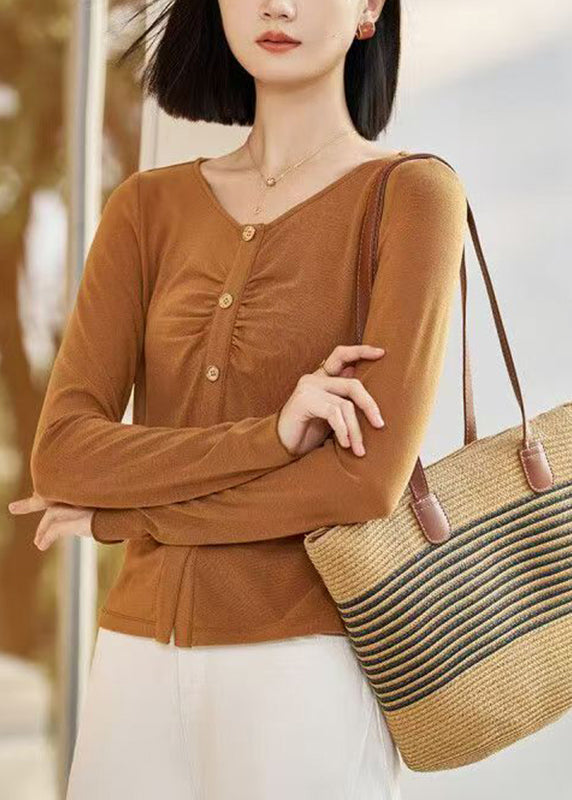 Yellow Patchwork Cozy Tops Fall