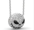 Handgefertigte Vintage Silber Halskette