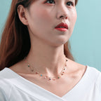 Zarte handwerkliche Halskette