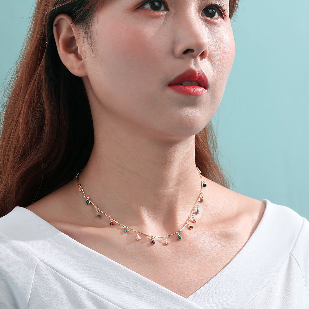 Zarte handwerkliche Halskette