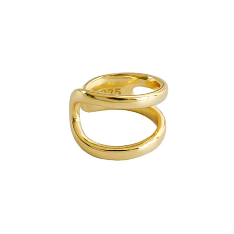 Klassische Gold Ohrring mit zeitloser Eleganz