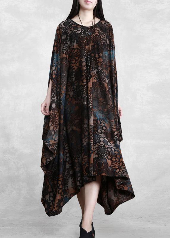 Modern Chocolate Long Summer Dress
