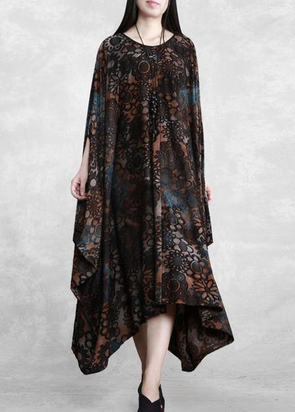 Modern Chocolate Long Summer Dress