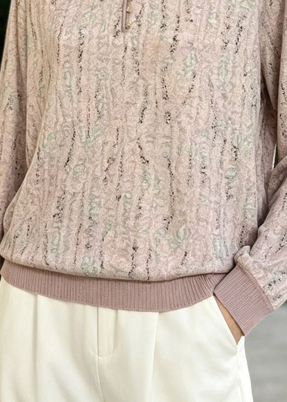 Peter Pan Collar Print Cotton Shirts Summer