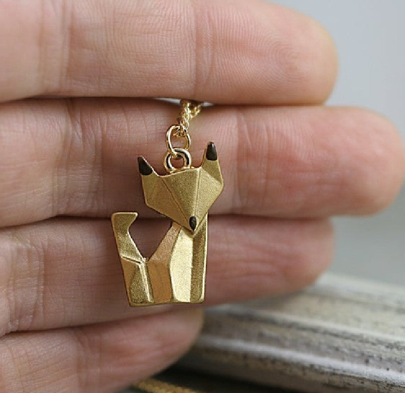 Handgefertigte Vintage Gold Halskette