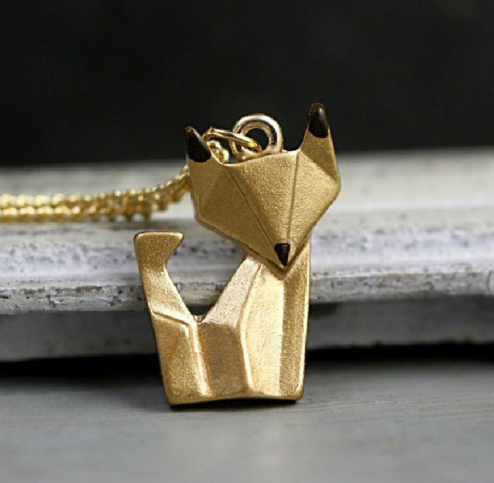 Handgefertigte Vintage Gold Halskette