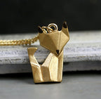 Handgefertigte Vintage Gold Halskette