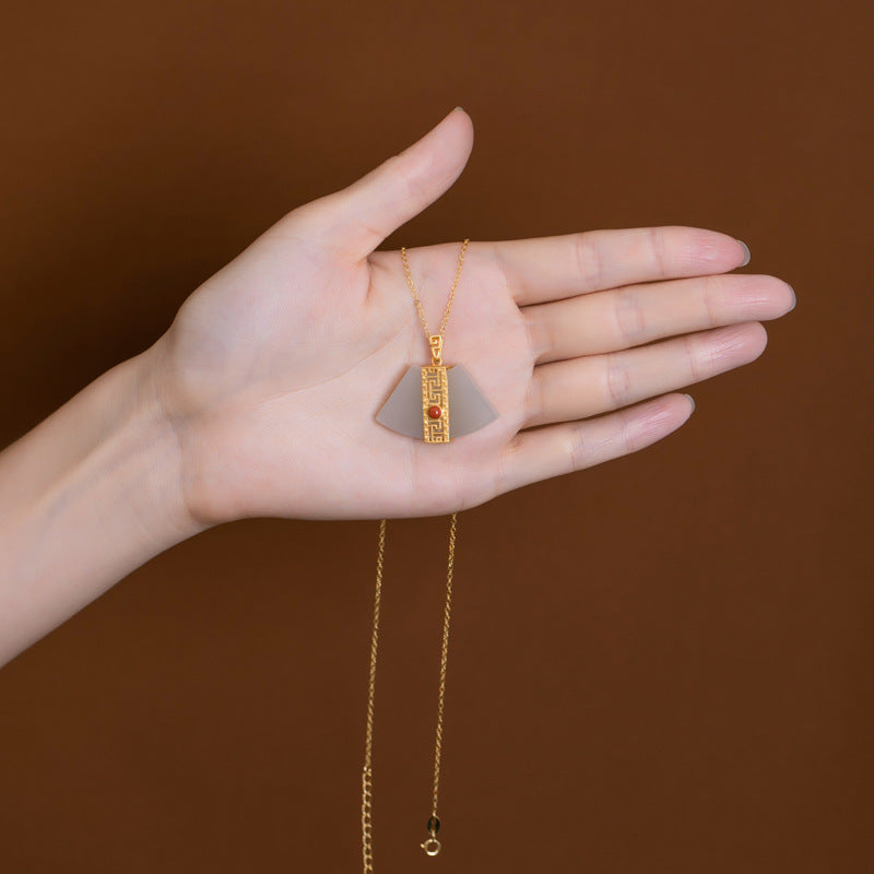 Zarte handwerkliche Gold Halskette