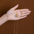 Zarte handwerkliche Gold Halskette