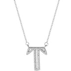 Zarte handwerkliche Silber Halskette