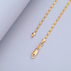 Zarte handwerkliche Gold Halskette