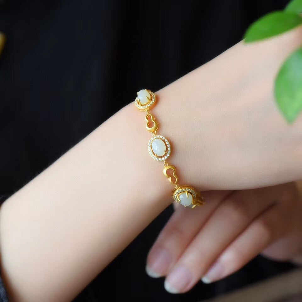 Handgefertigte Vintage Silber Armband