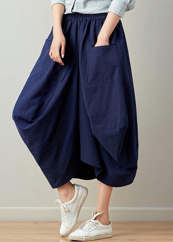 Stylish Lantern Cotton Linen Skirts Summer