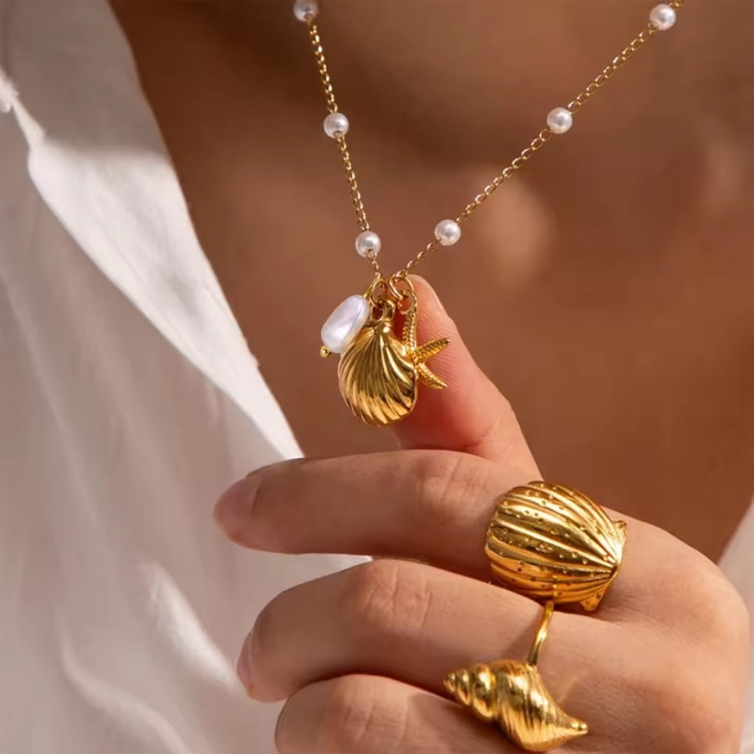 Romantische Gold Halskette für besondere Momente