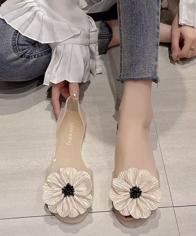 Red Splicing Water Sandals Peep Toe