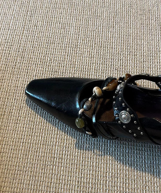 Brown Faux Leather Splicing Wedge Heels Shoes