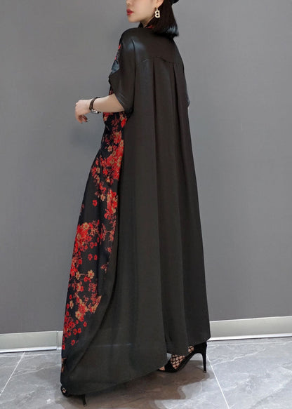 Red Silk Party a Line Skirts V Neck Spring