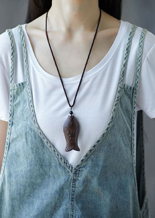 Modern Light Blue Pockets Ripped Jeans Loose Jumpsuit Spring