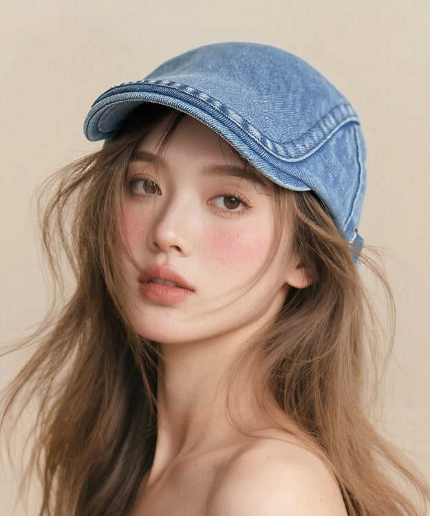 Blue Denim Breton Hat