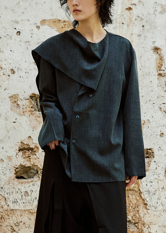 Green Patchwork Cozy Tops Fall