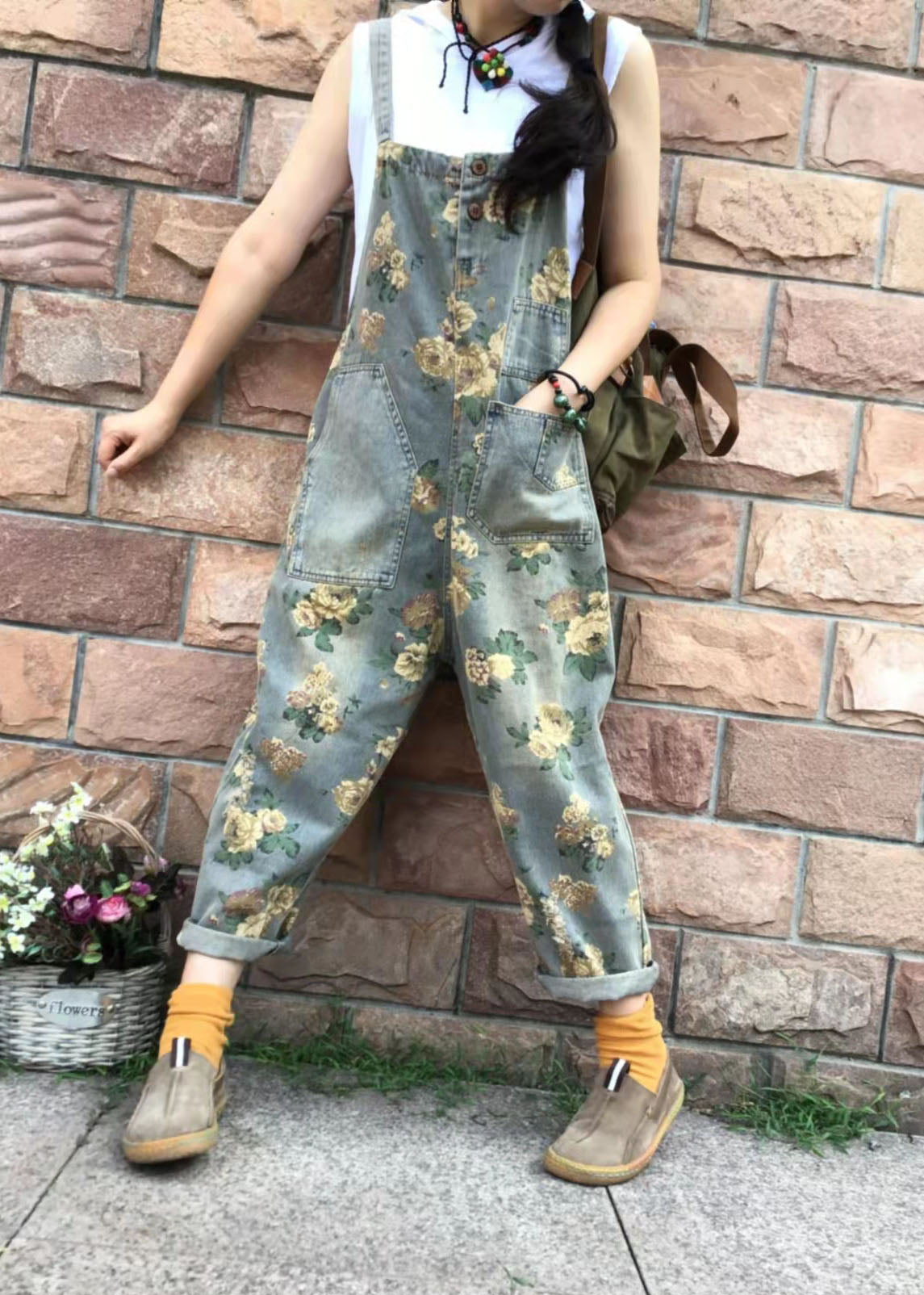 Denim Cotton Jumpsuit Oversized