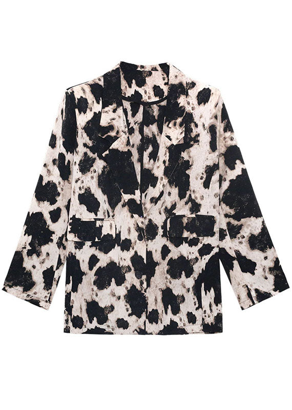 Simple Loose Notched Pockets Button Fall Long Sleeve Coats