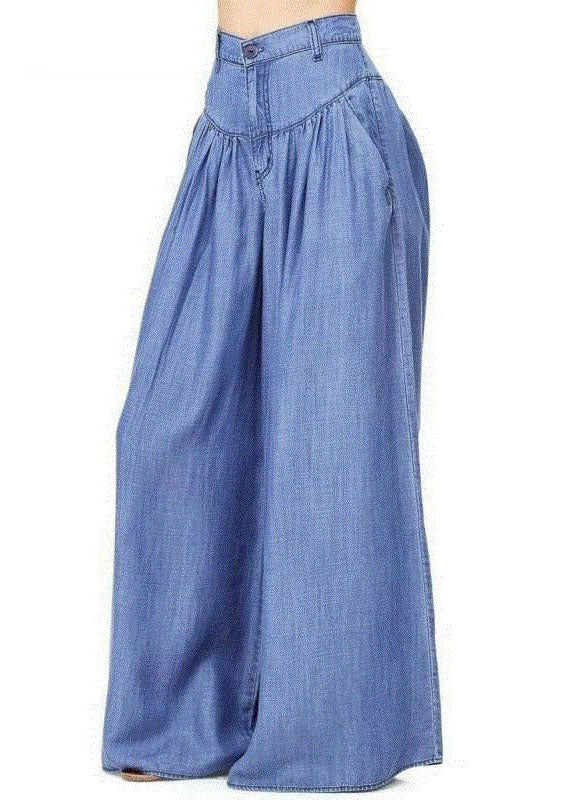 Blue Wide Leg Pants for