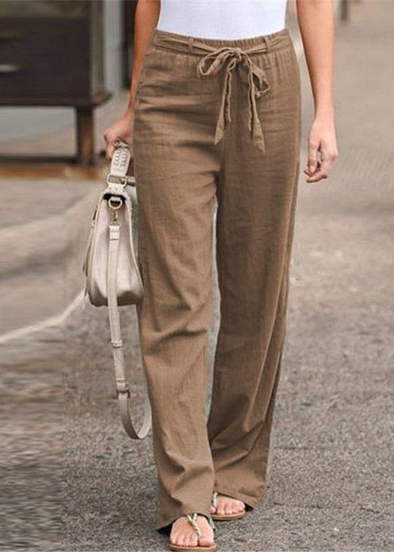 S-5xl Elastic Waist Wide Legs Long Pants Yoga Trousers