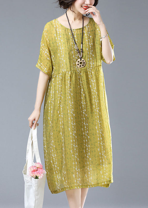 Yellow Embroideried Patchwork Linen Tops and Spaghetti Straptwo Piece Set Summer