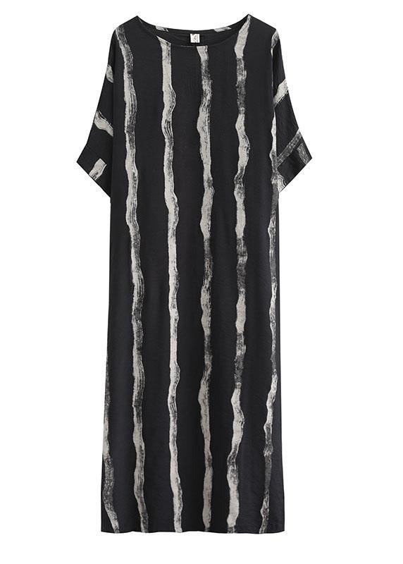 Classy Black Loose Pockets Summer Party Dress Half Sleeve