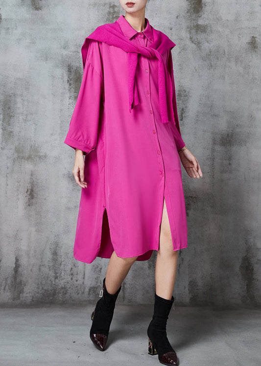 Rose Oversized Give Shawl Cotton Long Dresses Fall