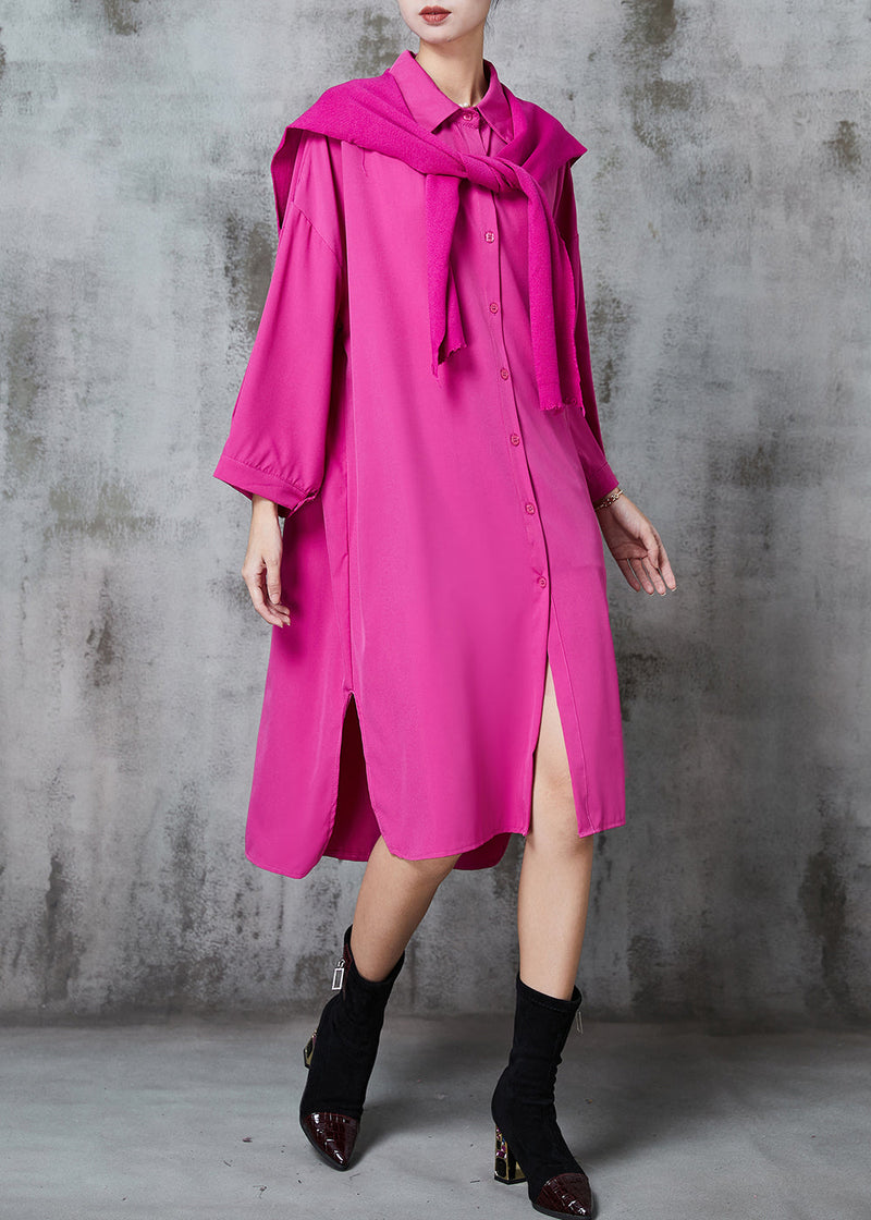 Rose Oversized Give Shawl Cotton Long Dresses Fall