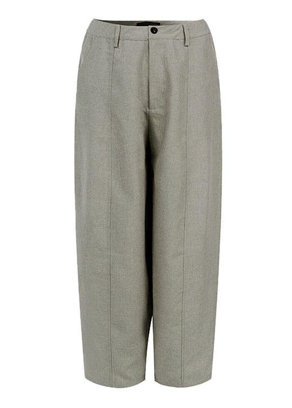High Waist Button Color Harem Pants With Pocket