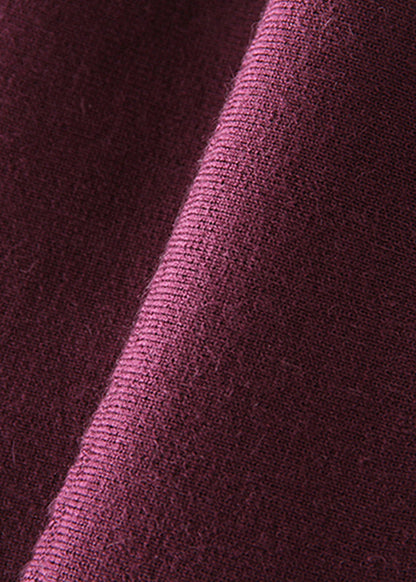 Mulberry O-neck Slim Fit Woolen Dresses Spring