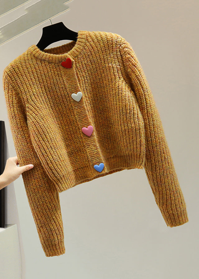 Loose O-neck Cotton Knit Knitted Sweater Winter