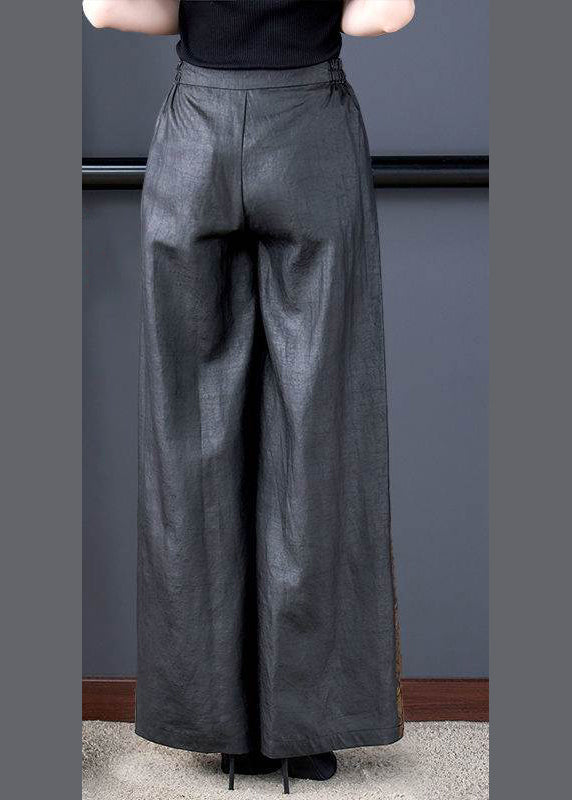 Print High Waist Wide Leg Pants Fall