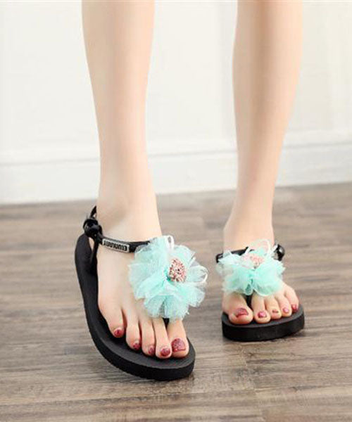 Comfy Splicing Flip Flops Sandals Purple