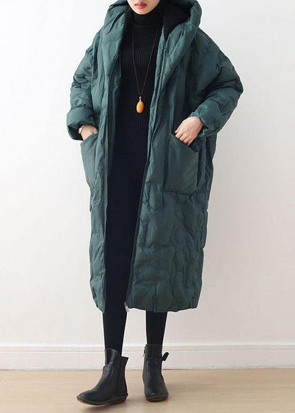 Warm Yellow Down Coat Original Design Literary Retro Overcoat
