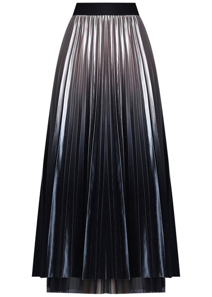 Champagne Tulle Patchwork a Line Fall Wear on Both Sides Skirts
