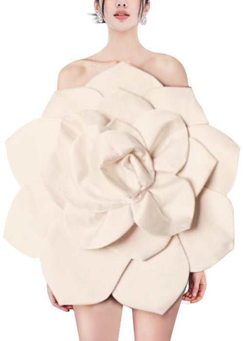 Apricot Backless Cotton Mid Dress Sleeveless