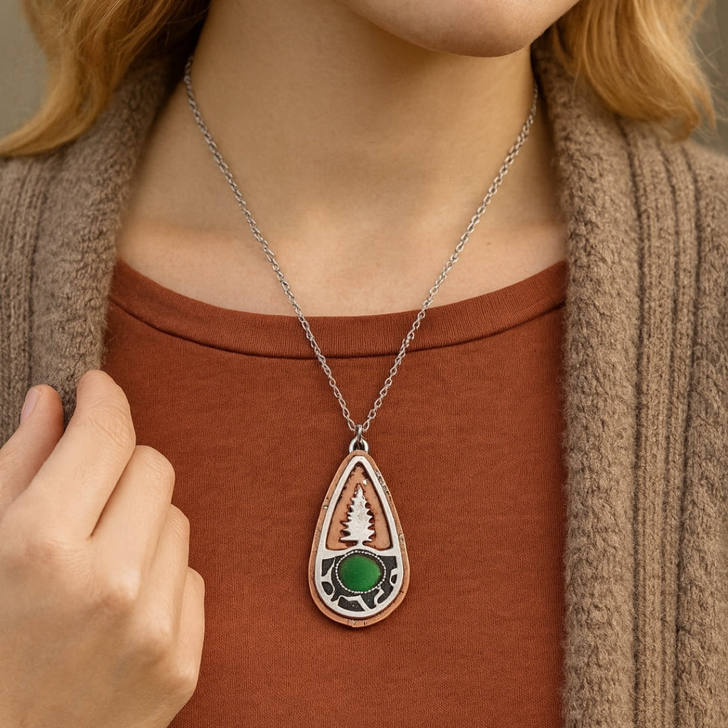 Zarte handwerkliche Halskette