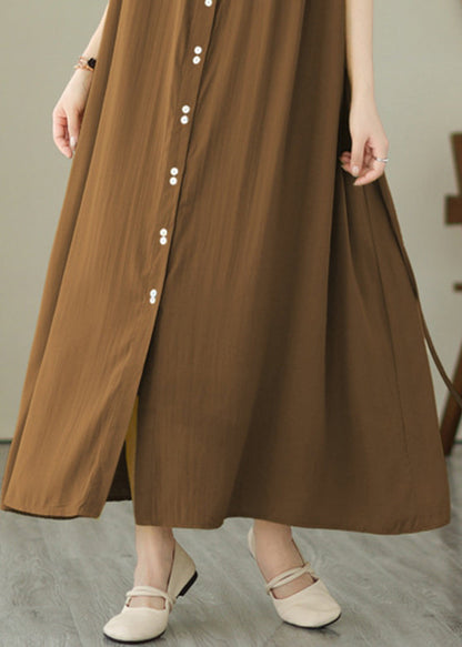 Black O-neck Vacation Maxi Dresses Summer