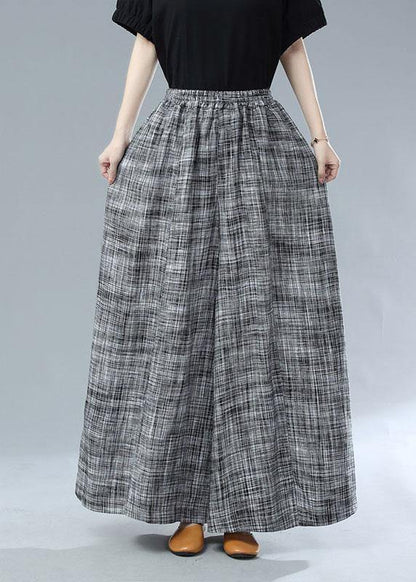 Black Pockets Wide Leg Fall Pants