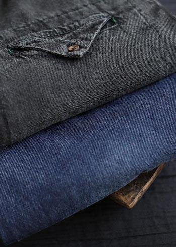 Organic Spring Pants Denim Black Fabrics Cinched Pants