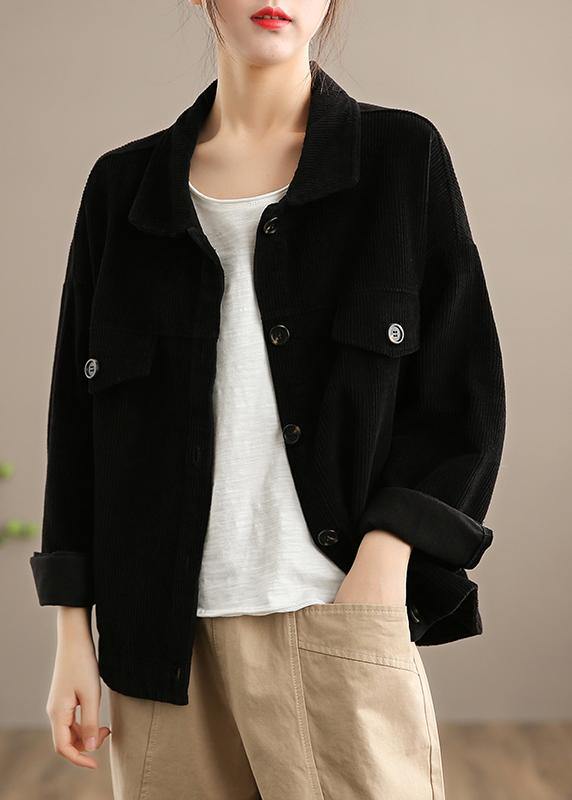 Orange Clothes Wardrobes Lapel Button Down Jackets