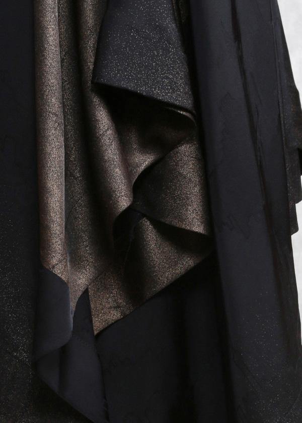 Hooded Outfits Black Long Dresses<