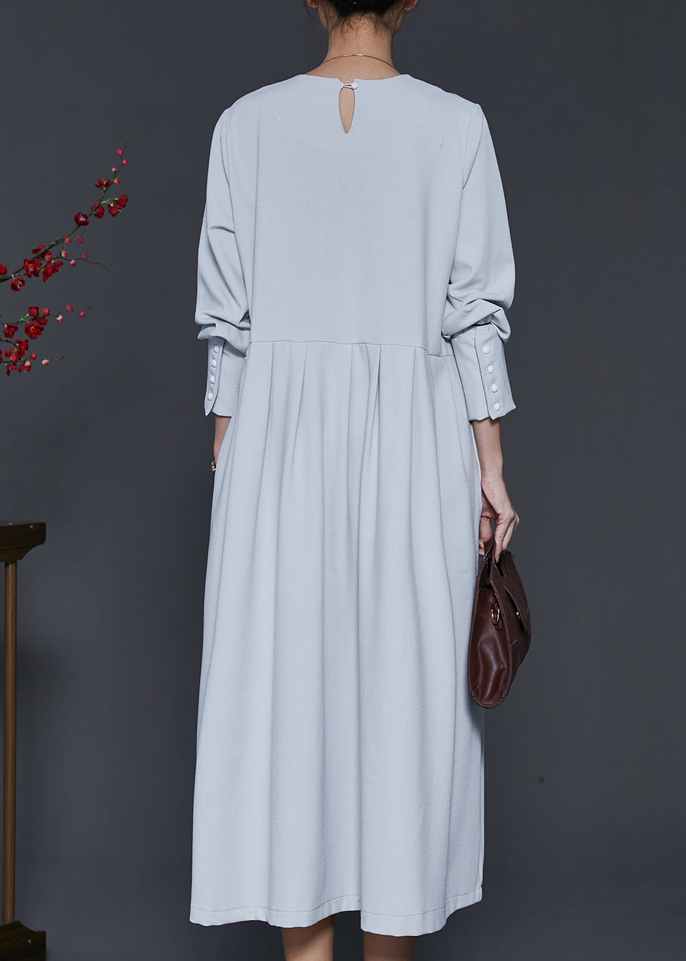Sky Blue Oversized Exra Large Hem Cotton Dress Spring