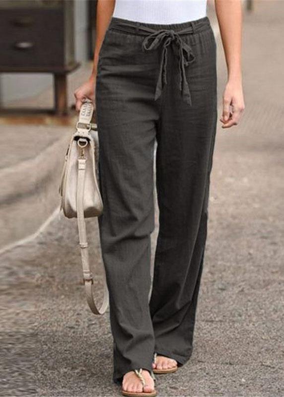 S-5xl Elastic Waist Wide Legs Long Pants Yoga Trousers